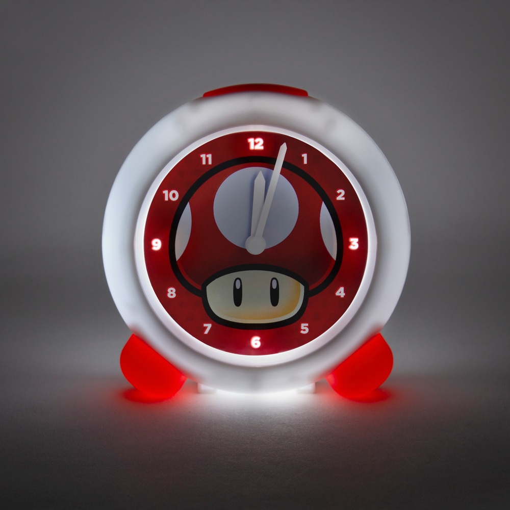 Super Mario Mushroom Light-Up Alarm Clock | Smyths Toys UK