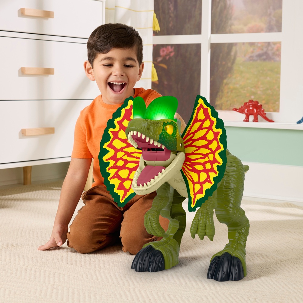 Imaginext Jurassic World Attack Mode Dilophosaurus | Smyths Toys UK