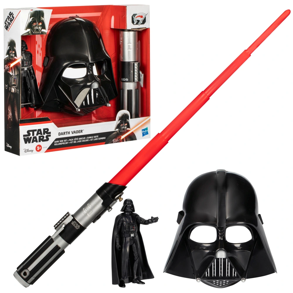 Star Wars Darth Vader Dark Side Set with Action Figure, Lightsaber