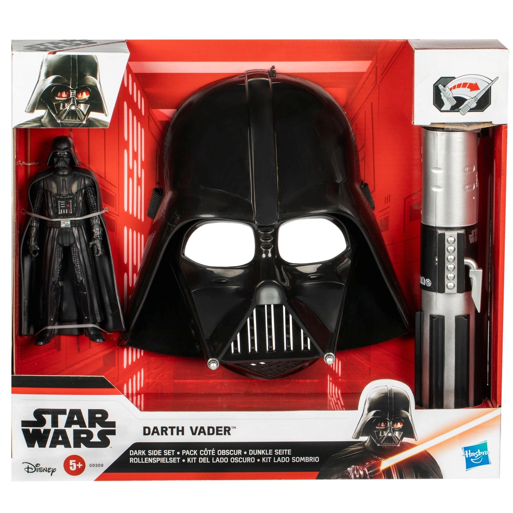 Star Wars Darth Vader Dark Side Set with Action Figure, Lightsaber