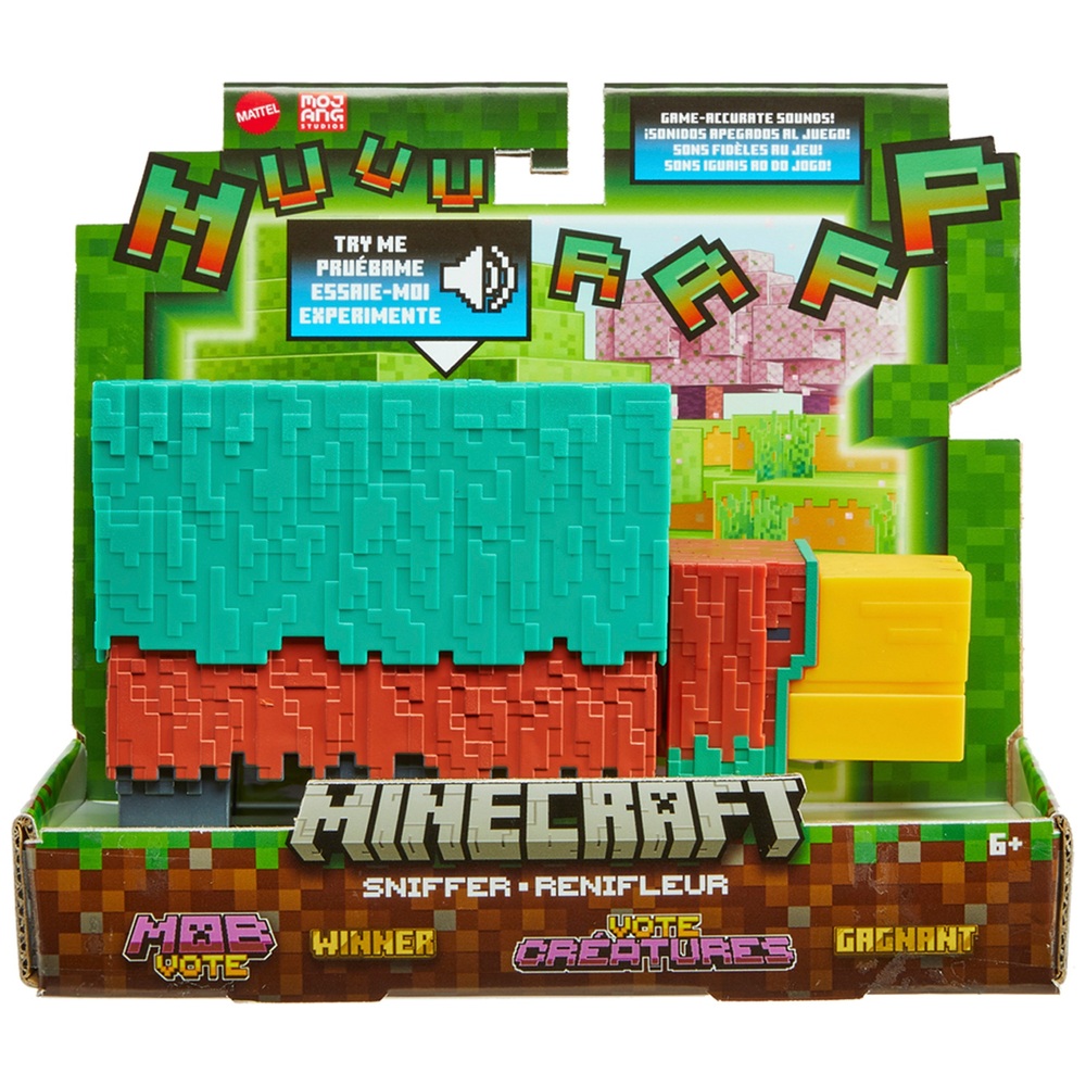 Minecraft Action Figure with Sound Effects Sniffer 8cm Smyths Toys UK