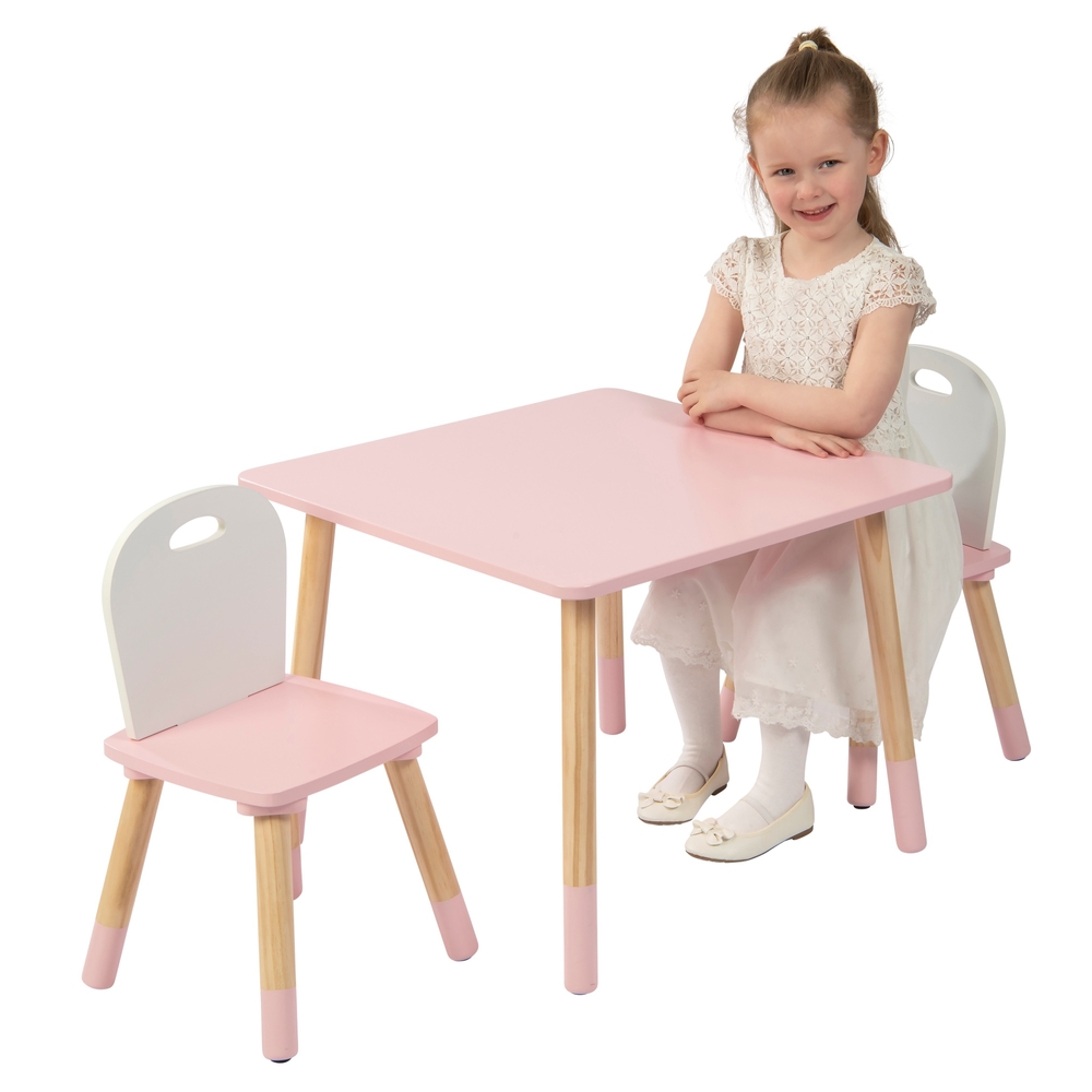 Ivy Lily Wooden 3 Piece Table and Chairs Set Smyths Toys UK