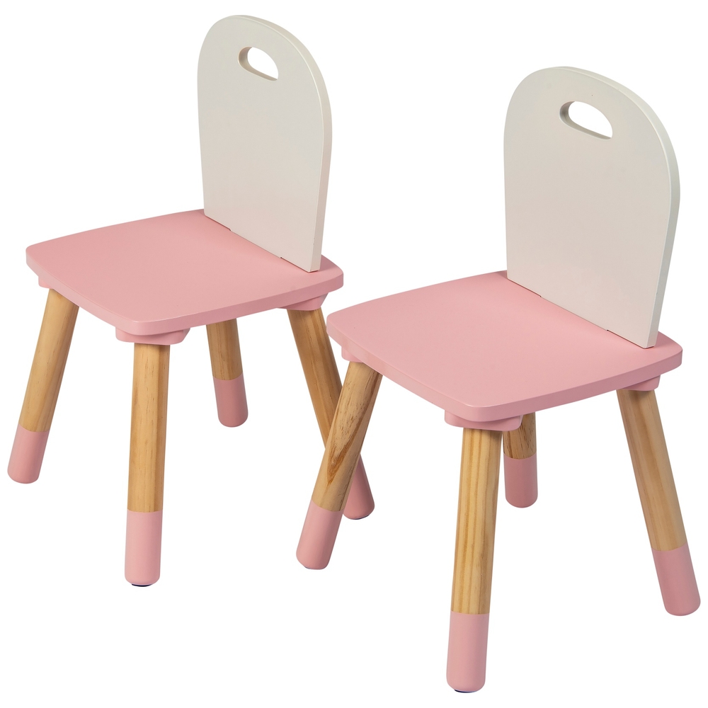 Ivy Lily Wooden 3 Piece Table and Chairs Set