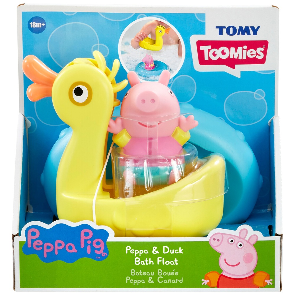 TOMY Toomies Peppa Pig Peppa & Duck Bath Float Toy | Smyths Toys UK