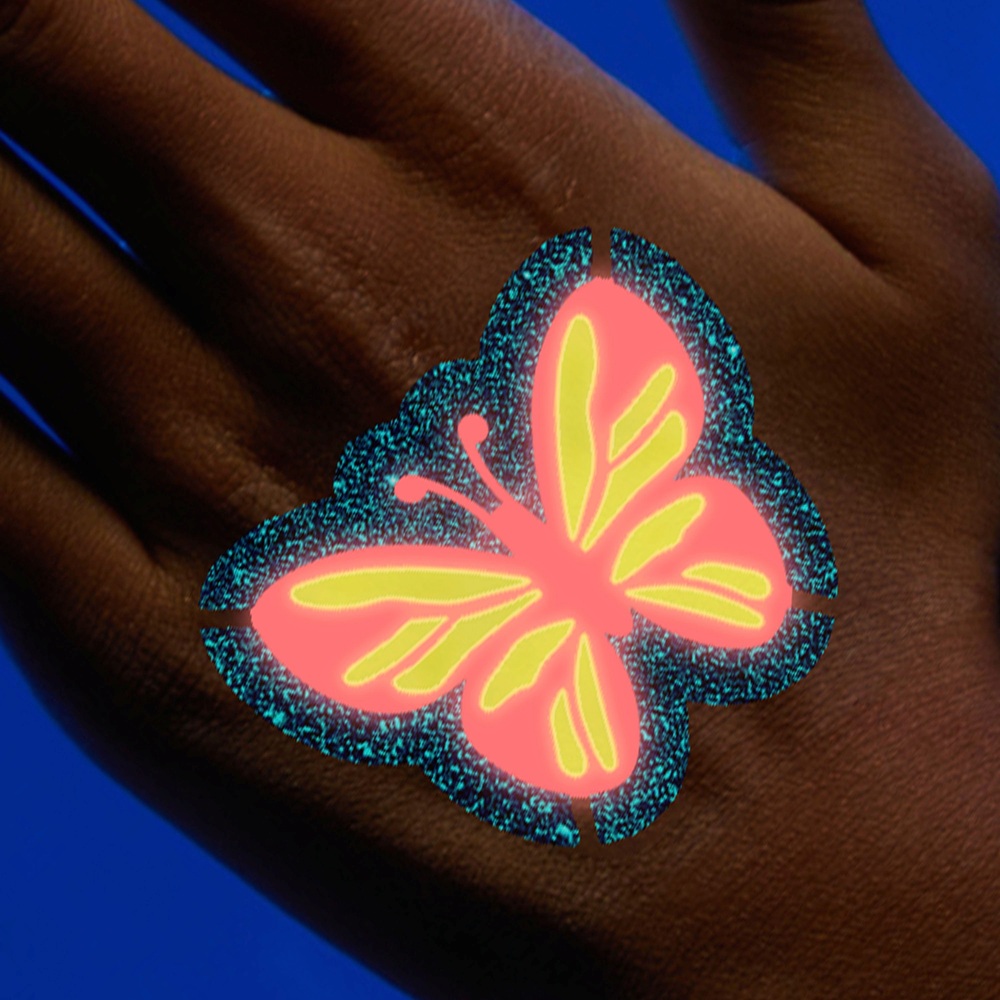 FabLab Glow in the Dark Glitter Tattoos Smyths Toys UK