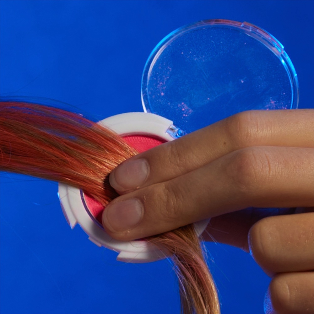 thumbnail image 2 of Neon Hairlights Kit - Glow In Dark Hair Chalk & Gel For Kids Creative Styling 2 of 12
