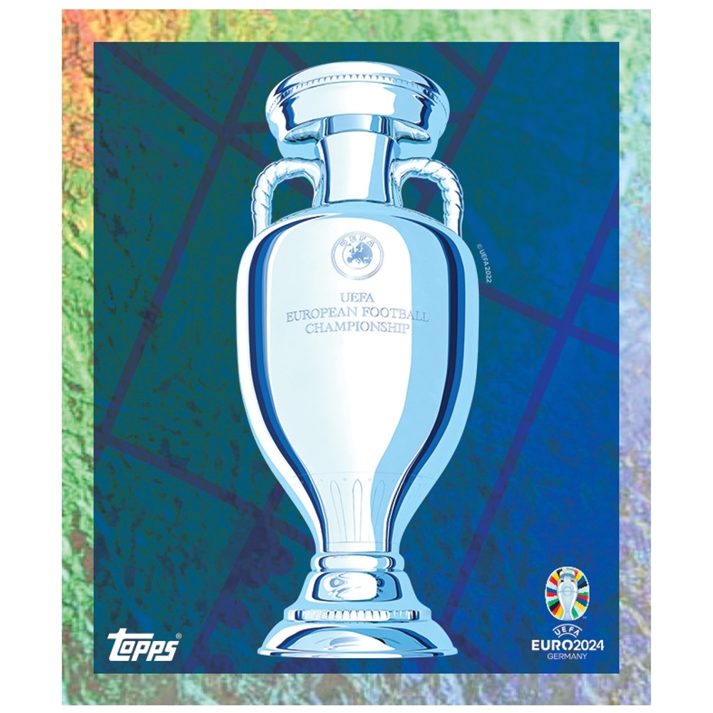 Topps Euro 2024 Offizielle Stickerbox mit 100 StickerPäckchen Smyths