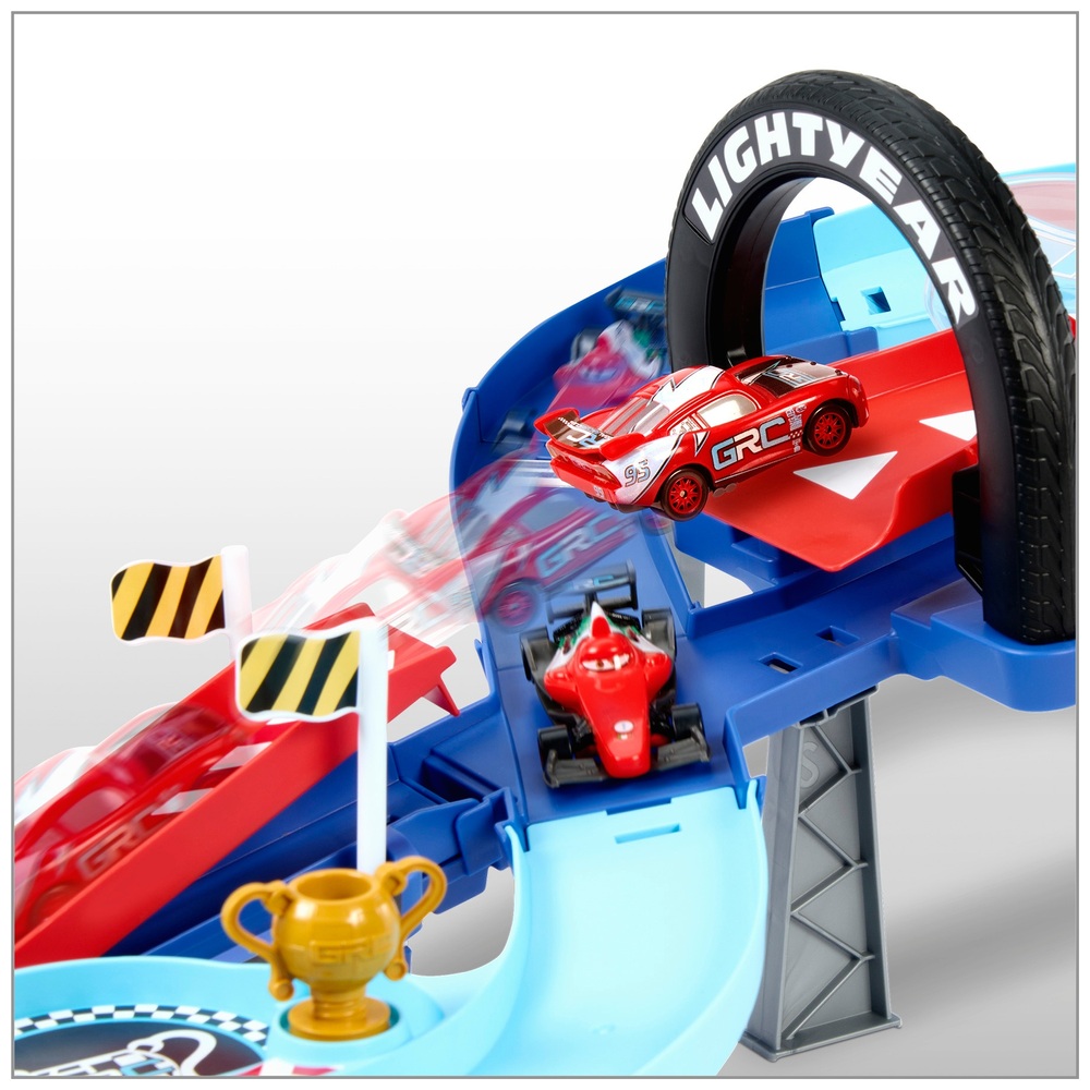 Disney Pixar Cars Global Racers Cup Jumping Raceway Playset | Smyths ...