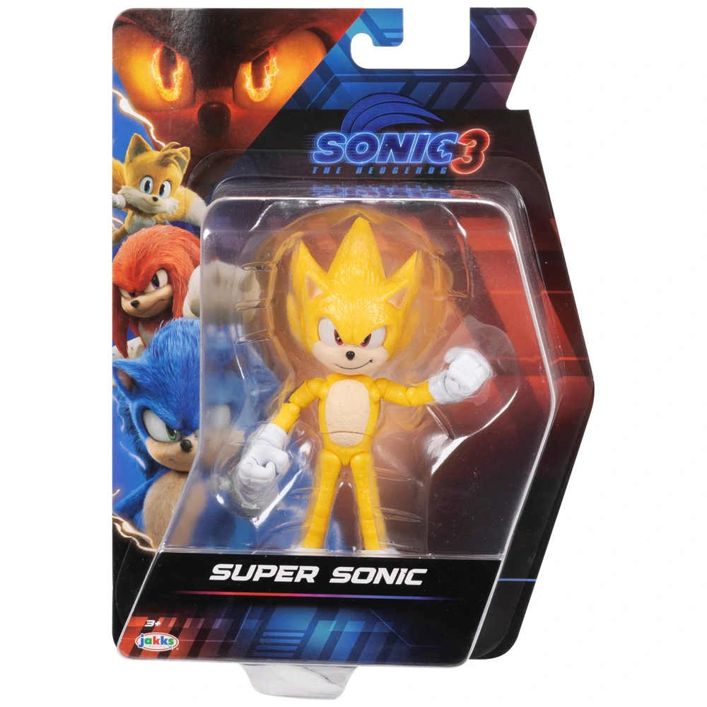 Sonic the Hedgehog Action Figures Super Sonic 12cm Smyths Toys UK