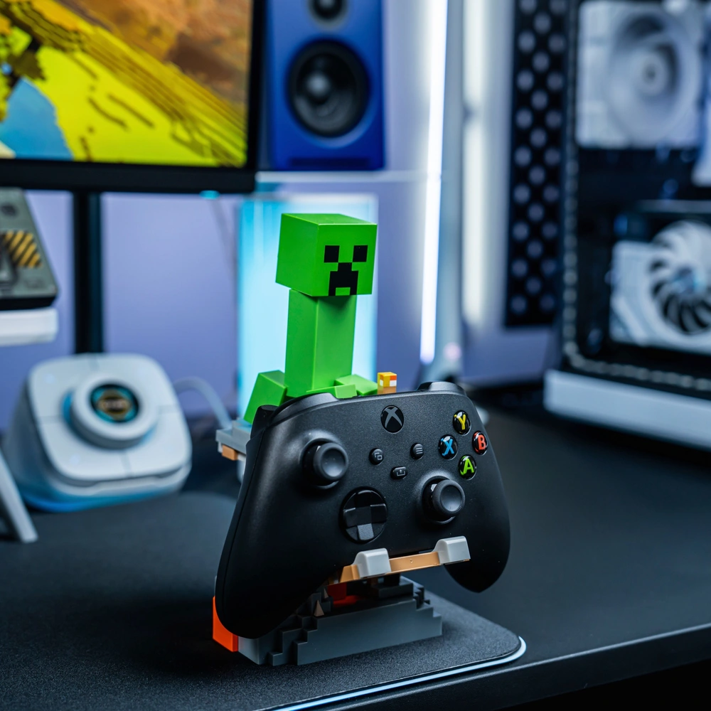 Minecraft Creeper Cable Guy Phone and Controller Holder