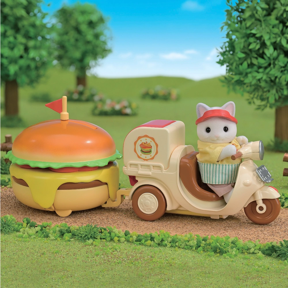 Sylvanian Families Set Hamburger Stand Smyths Toys UK