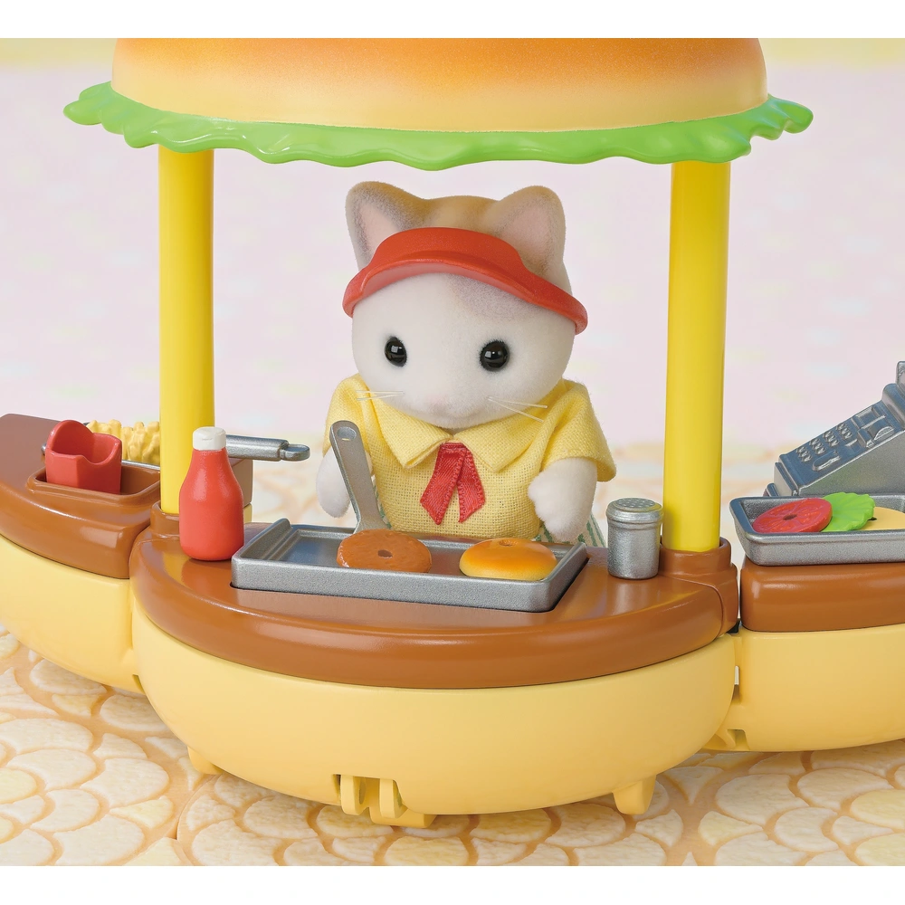 Sylvanian Families Set Hamburger Stand Smyths Toys UK