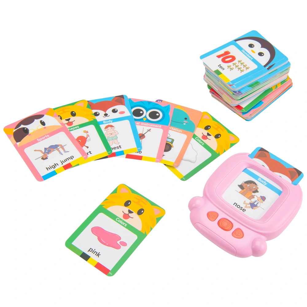 Talking Flash Cards Early Educational Toy Pink Smyths Toys UK