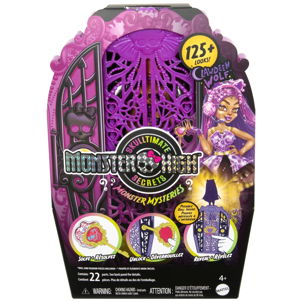 Monster High Skulltimate Secrets Monster Mysteries Puppe Clawdeen Wolf ...