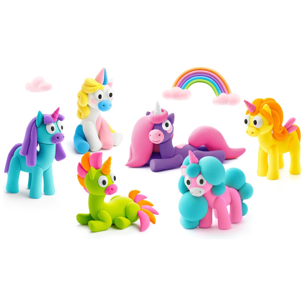 Hey Clay Sculpting Set Rainbow Unicorns | Smyths Toys UK