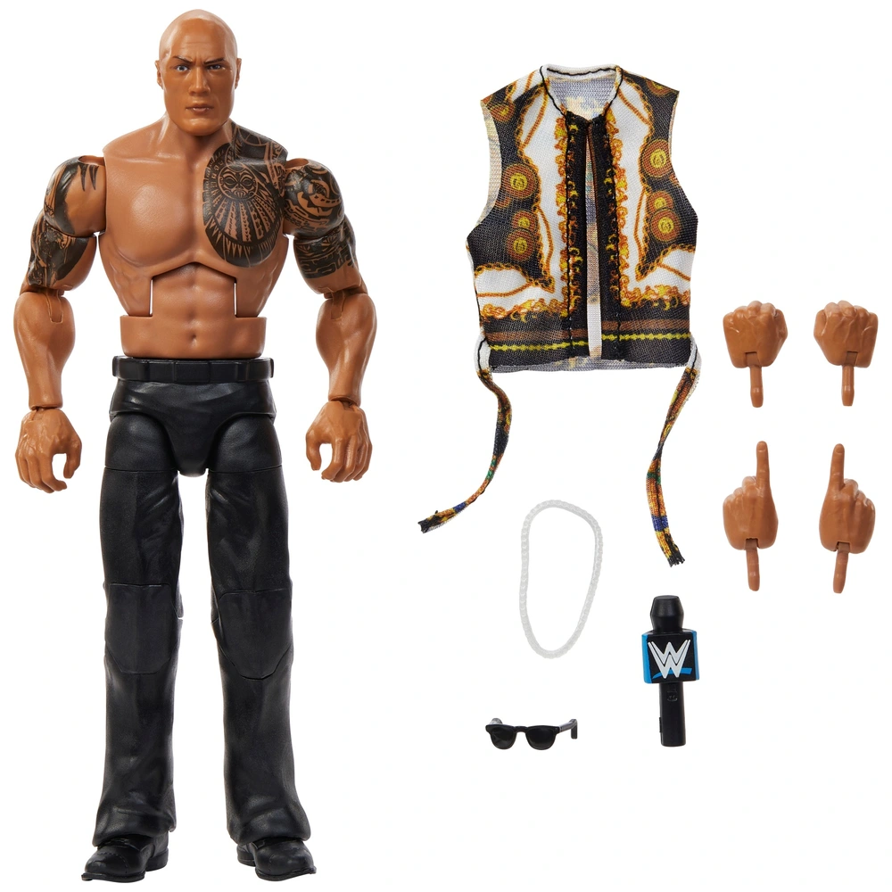 WWE Elite Collection Wrestling Figur 115 The Rock | Smyths Toys