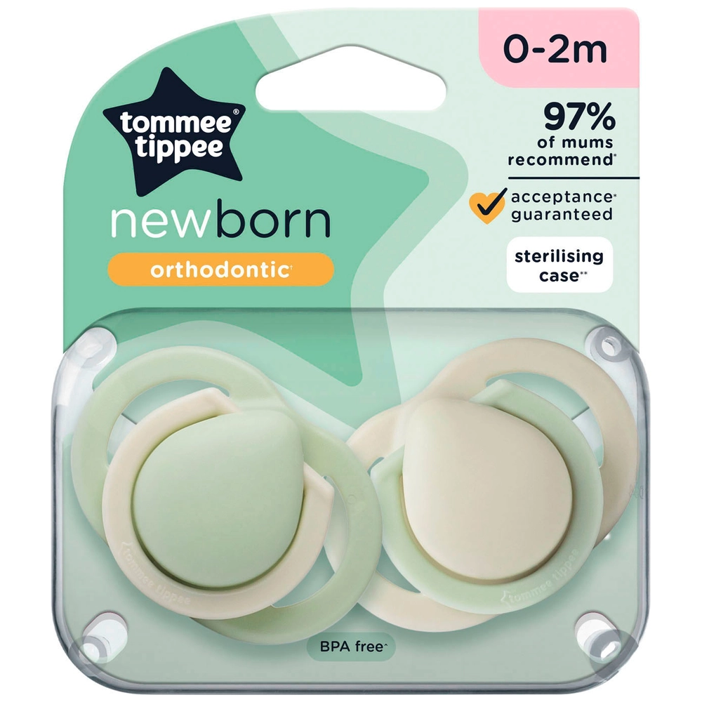 Orthodontic Pacifier Natural Dummy Newborn Tommee Tippee Newborn