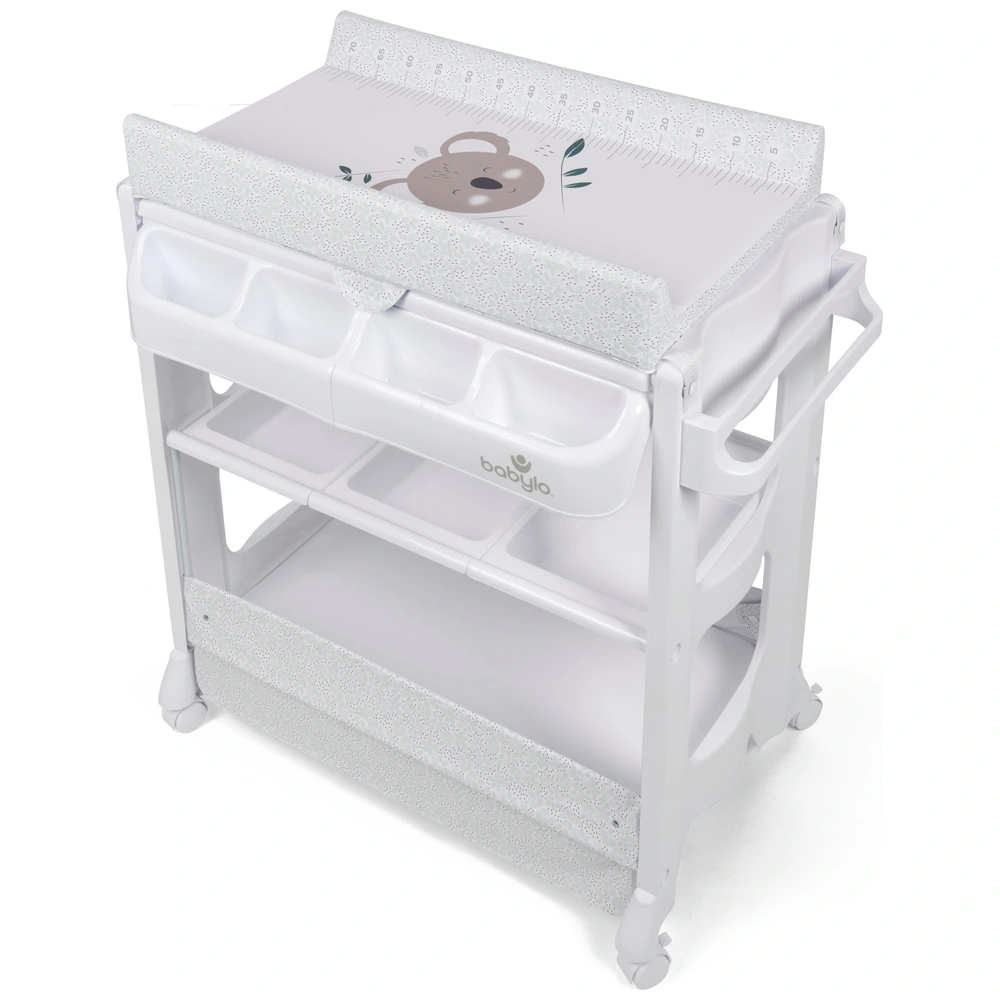 Babykamer Memphis Wit Eiken : Ledikant, Commode & Kledingkast
