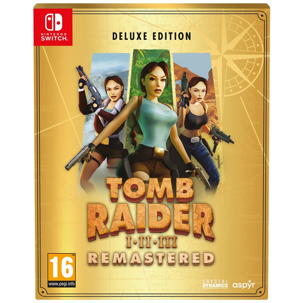 Tomb Raider I-III Remastered Starring Lara Croft: Deluxe Edition Nintendo  Switch | Smyths Toys UK