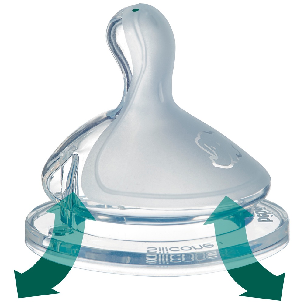 Set Biberon Bebeconfort Physio Air - 6 Biberon Anti-Colica, Ciuccio E Scovolino, Tettarelle In Silicone A Flusso Variabile - Foto 5