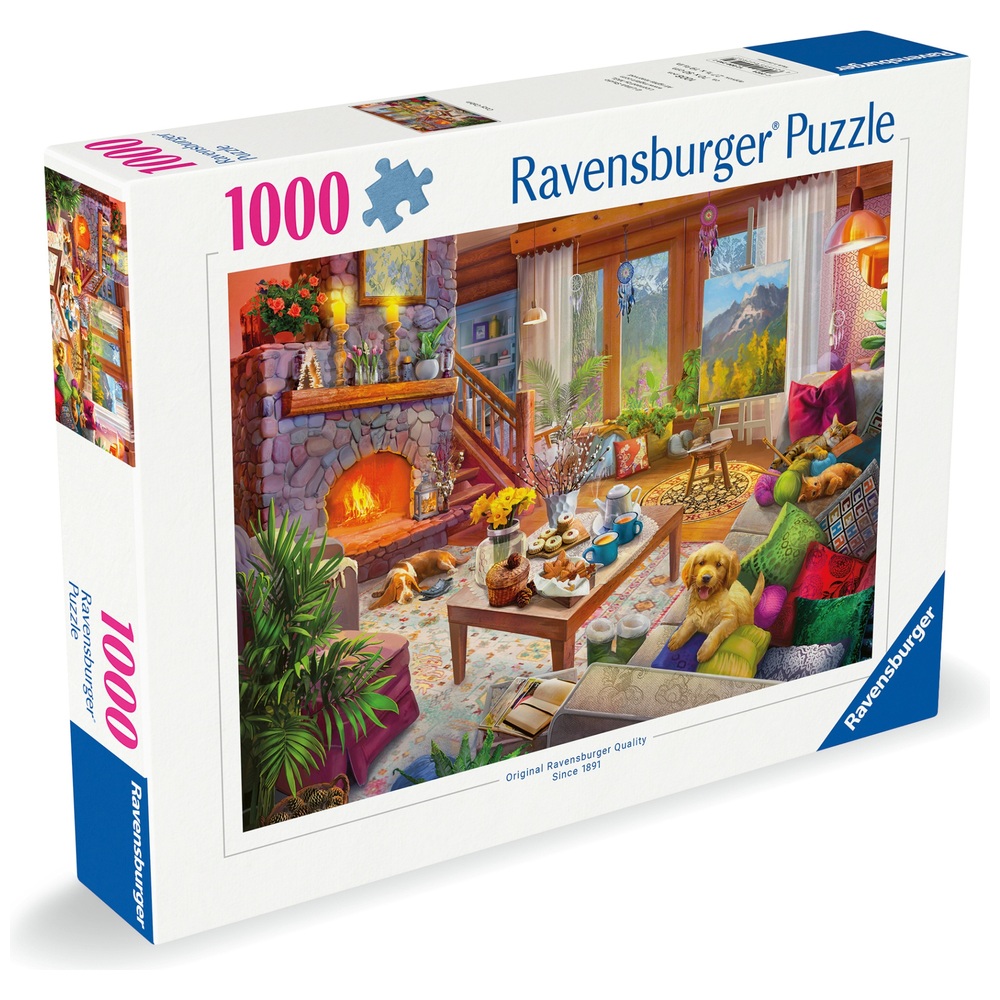 Ravensburger Cosy Cabin 1000 Piece Jigsaw Puzzle | Smyths Toys UK