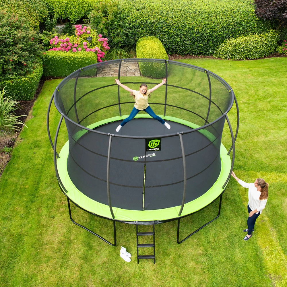 14ft Thorpe Sports Trampoline with Enclosure Net Smyths Toys Ireland