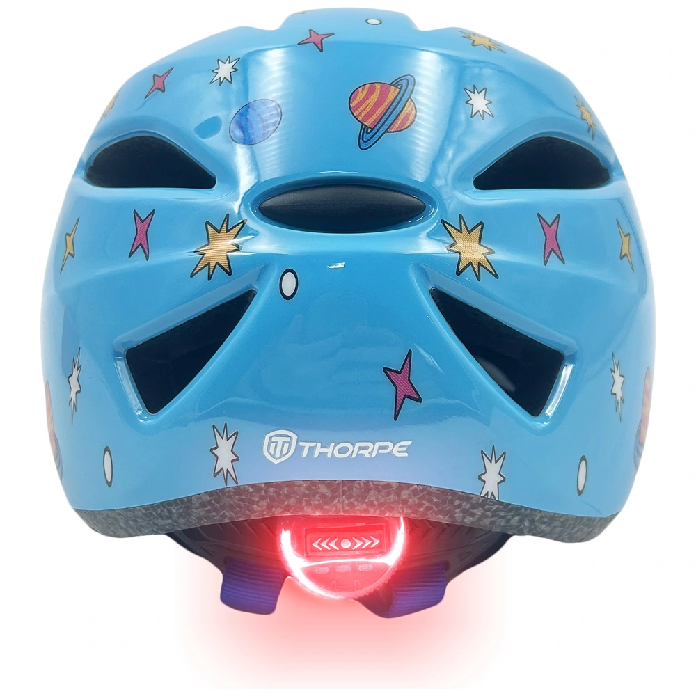 Thorpe Fahrradhelm mit Licht Rakete Gr. 48-52 cm hellblau | Smyths Toys  Deutschland
