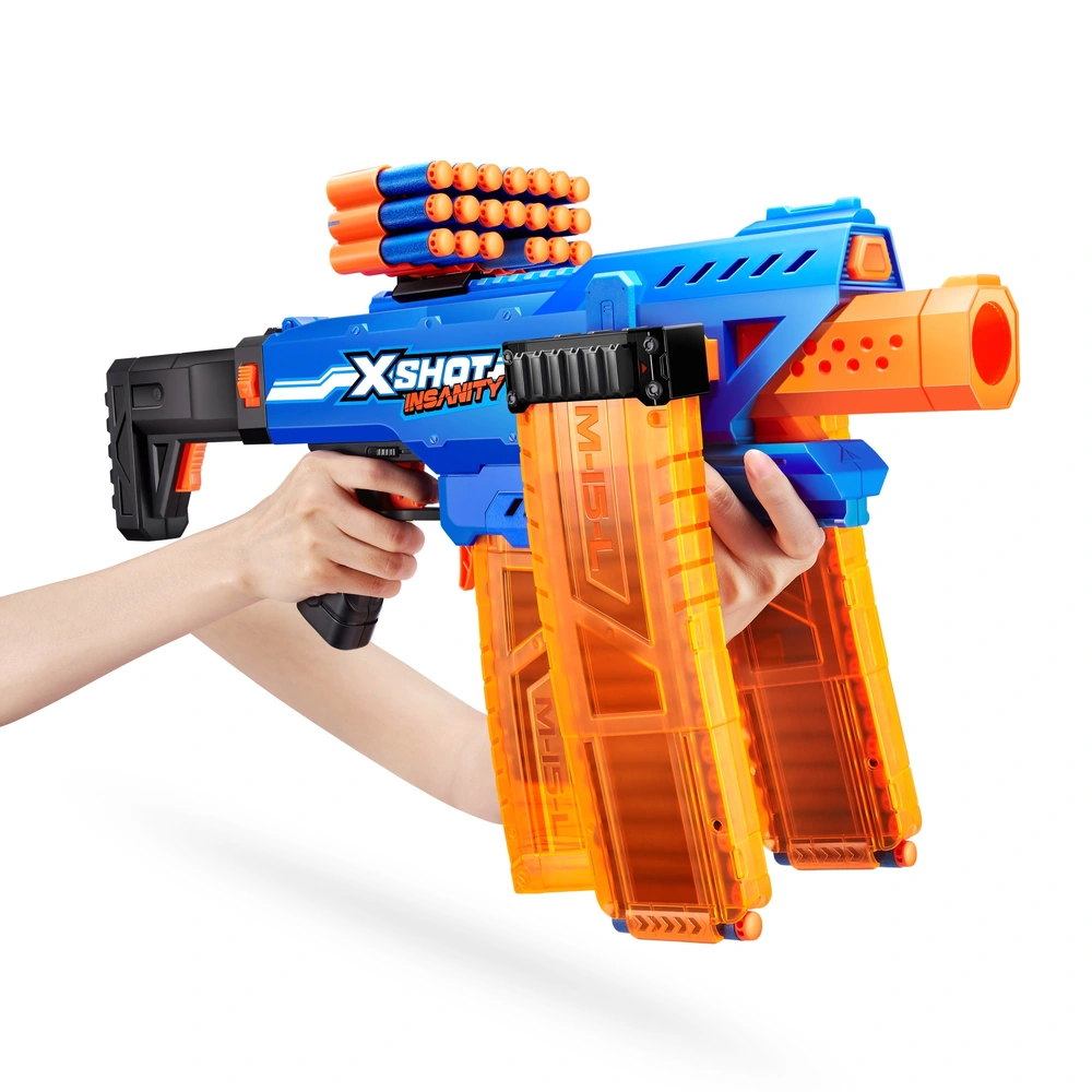 XSHOT Blaster Insanity Clip Mania motorisiert mit 72 Pfeilen