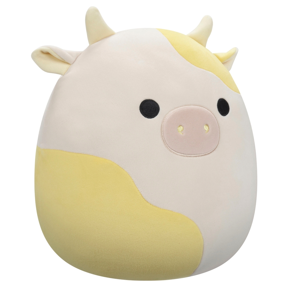 Original Squishmallows 30cm Bodie the Yellow and White Cow Soft Toy ...