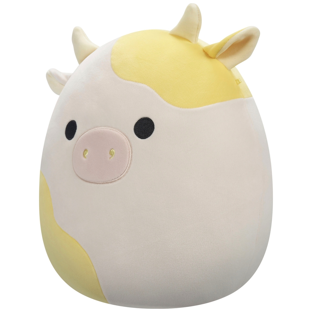 Original Squishmallows 30cm Bodie the Yellow and White Cow Soft Toy ...