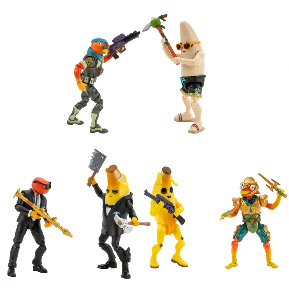 Fortnite Fortfight Action Figures Peely vs Fishstick Pack