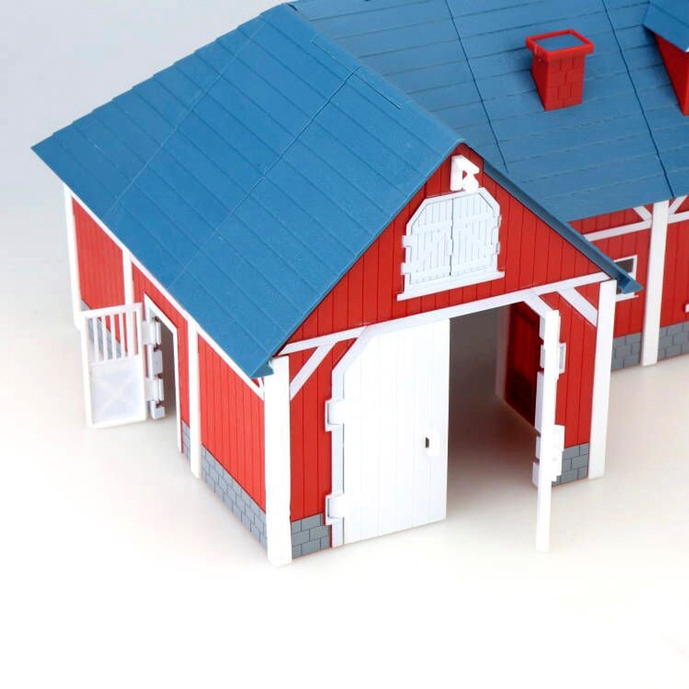 Big Harvest Farm Red Barn Playset with New Holland Tractor 1:32 Scale ...