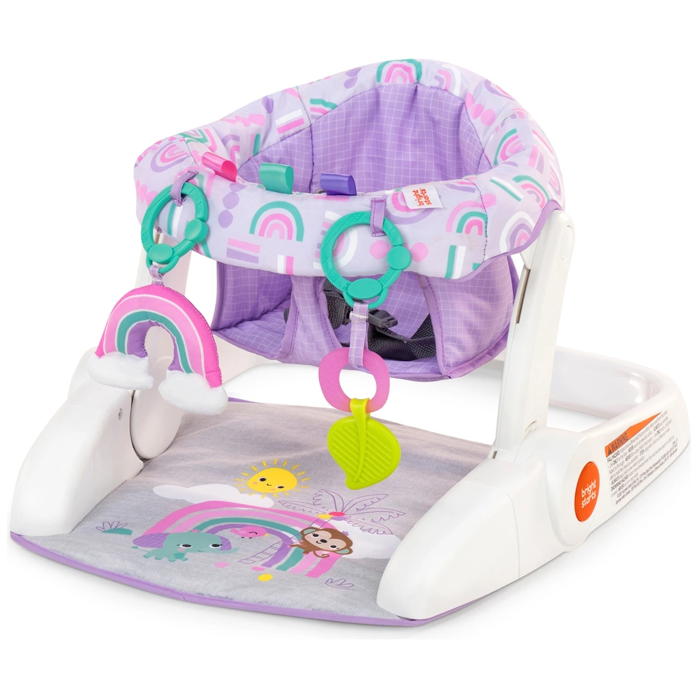 Bright Starts Purple Paradise Learn-to-Sit Activity Floor Seat