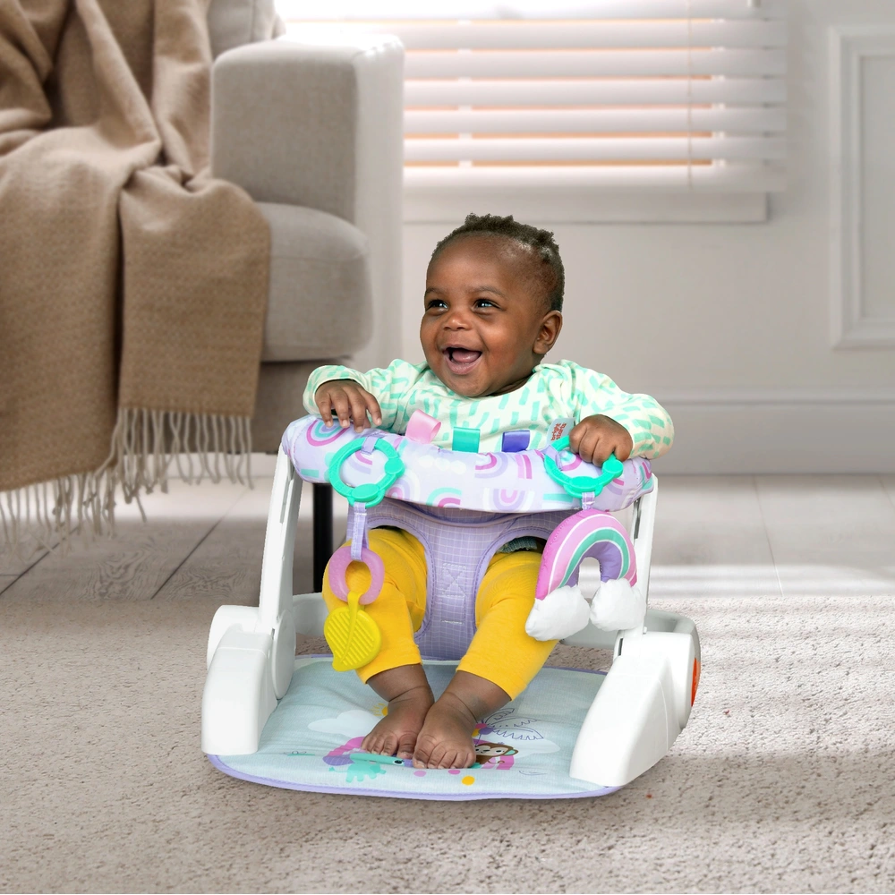 Bright Starts Purple Paradise Learn-to-Sit Activity Floor Seat