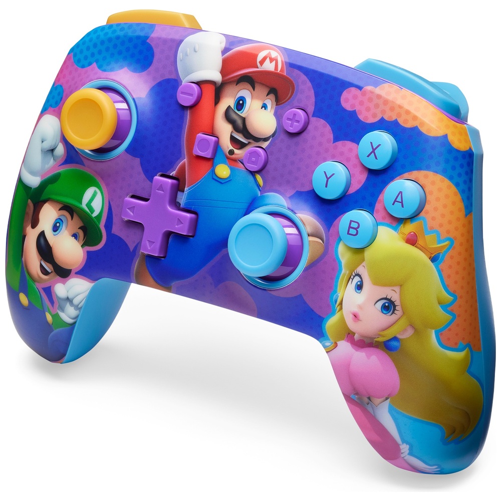 PowerA Nintendo Switch Enhanced Wired Controller Super Mario Color Splash Heroes Smyths Toys UK