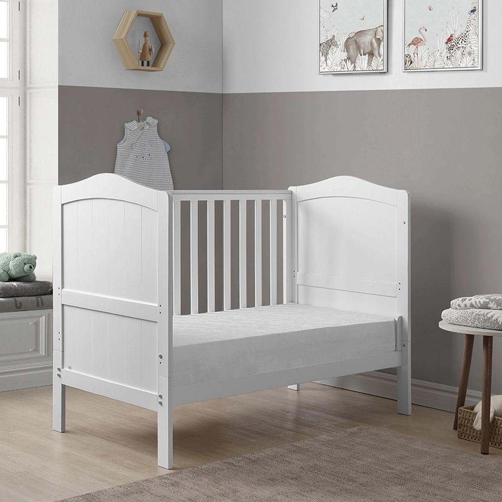 Nested Alexandra Mini Wooden Cot Bed White Smyths Toys UK