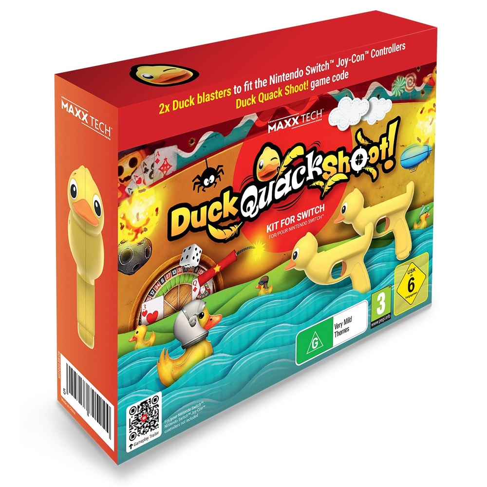 Duck, Quack, Shoot! Kit -Two Duck Pistols Nintendo Switch (Code in Box ...