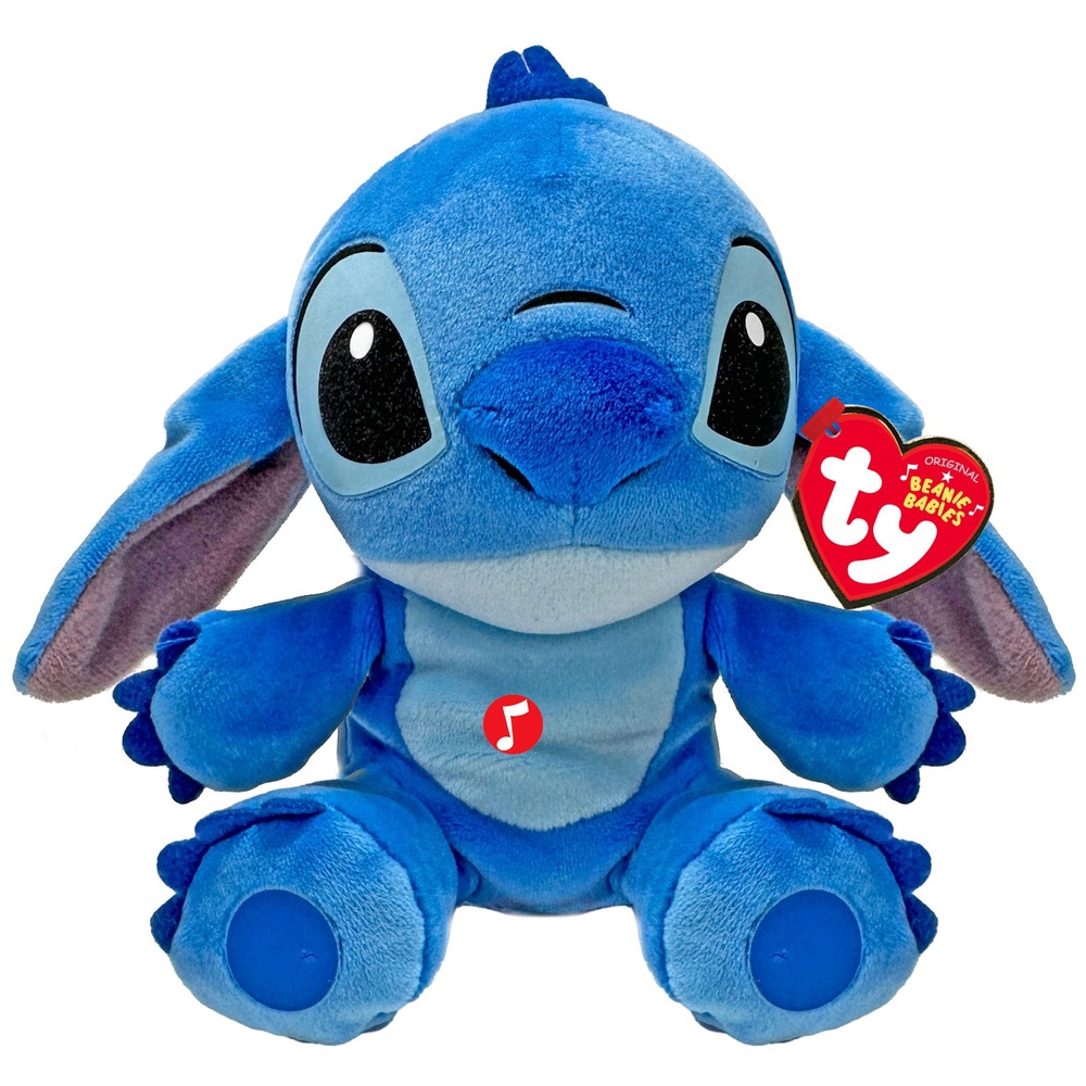 Ty Beanies Disney Stitch Sound Effect Interactive Plush 14cm Smyths Toys UK