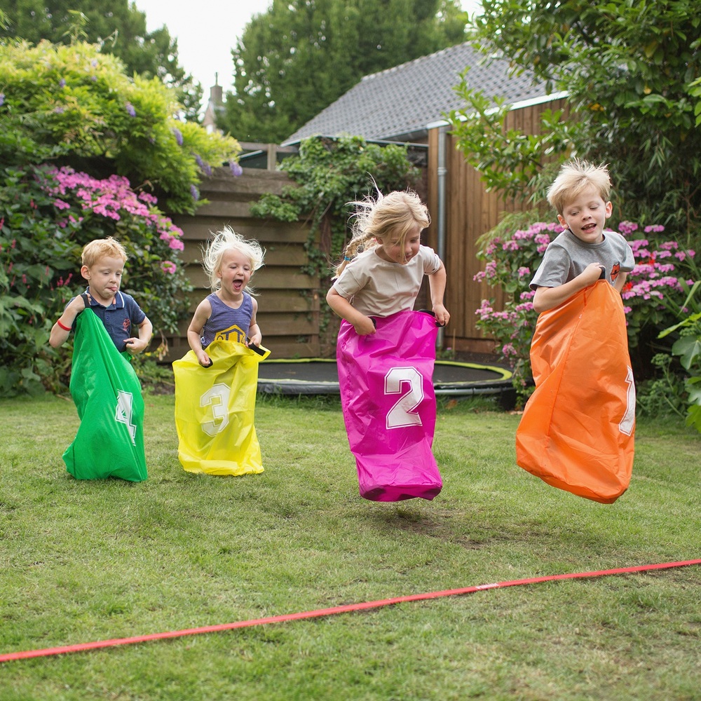Quickdraw 4-in-1 Garten- & Strand-Spieleset Für Kinder – Enthält Frisbee, Fangball, Pelota & Ringwurf – Mit Tragetasche