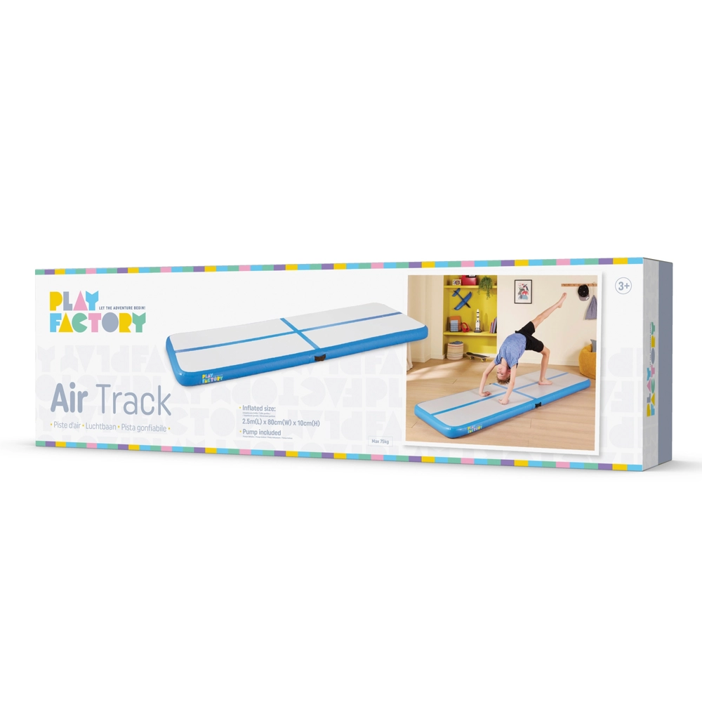 KM-Fit Tapis de Gymnastique Gonflable Airtrack Fitness Sport Tapis de Gym 3 m Rouge