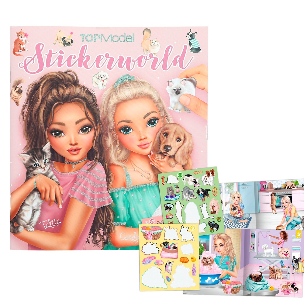 TOPModel Kitty and Doggy Stickerworld Book | Smyths Toys UK