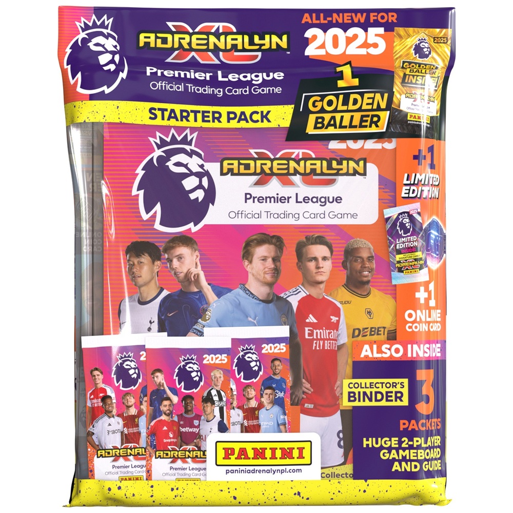 Premier League 2025 Adrenalyn XL Official Trading Cards Starter Pack