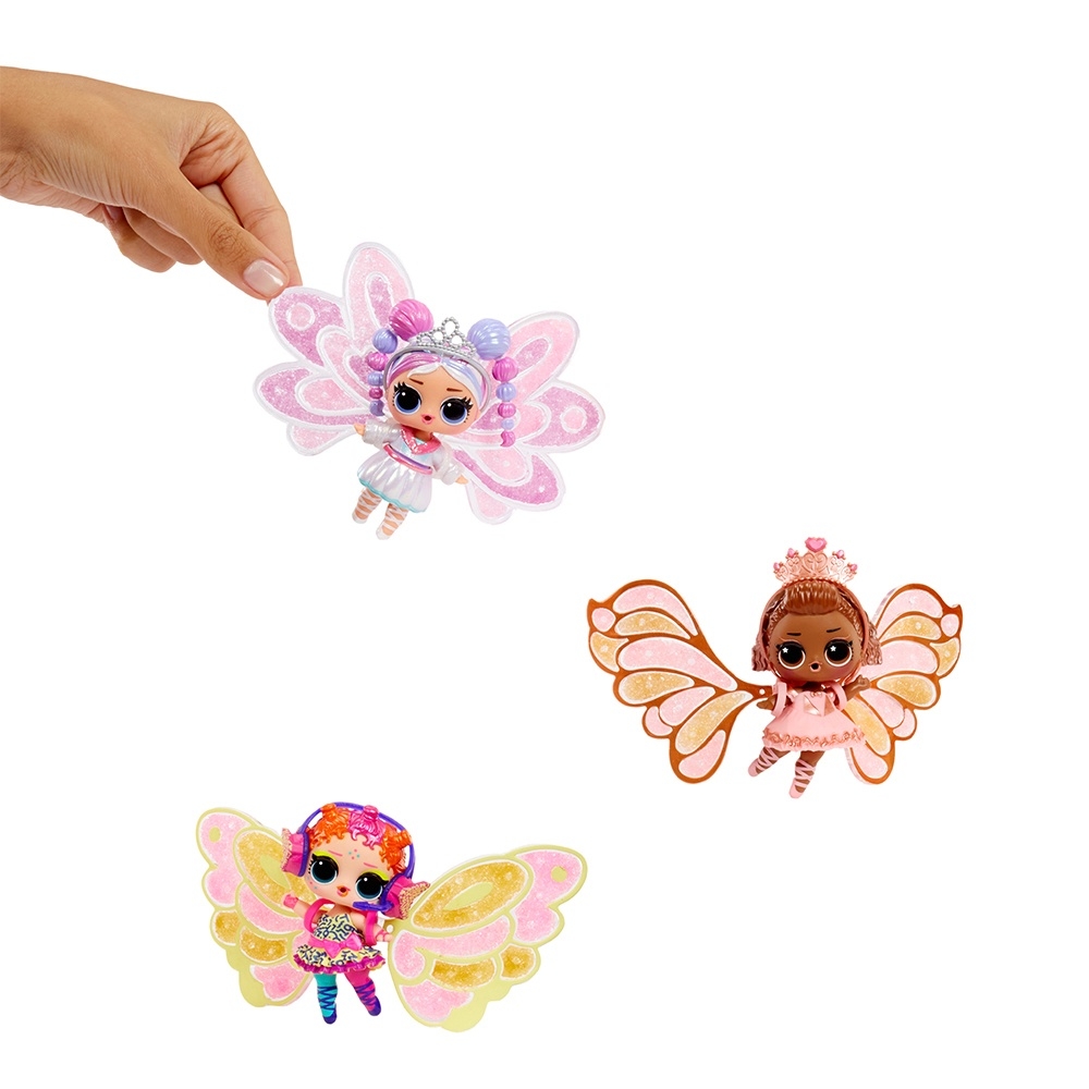 LOL Surprise Fairy Tots Doll – Customizable Fairy Wings With Crystal Mix, Includes Doll, Fashion & Accessories, Ages 4+