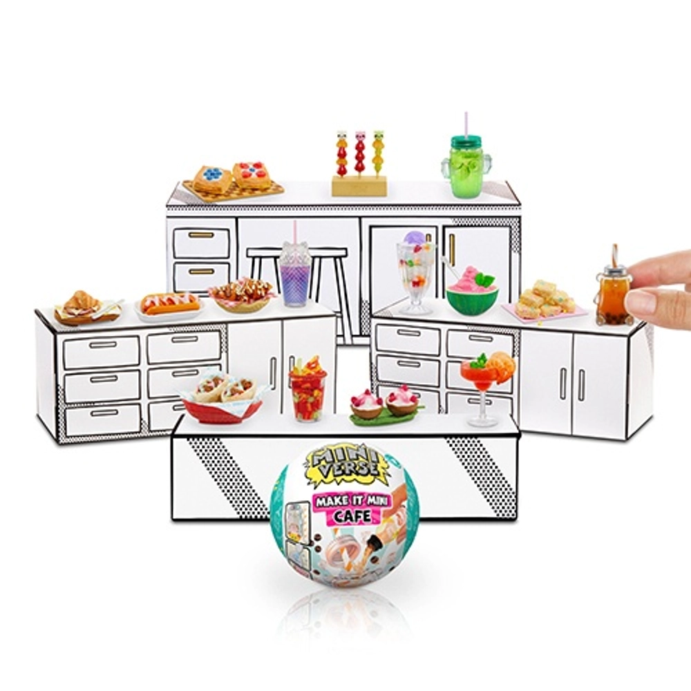 MGA Miniverse Make It Mini Cafe Series 4 – Pain Au Chocolat Kit, 1:6 Scale, Unassembled Miniature Food, You Pick