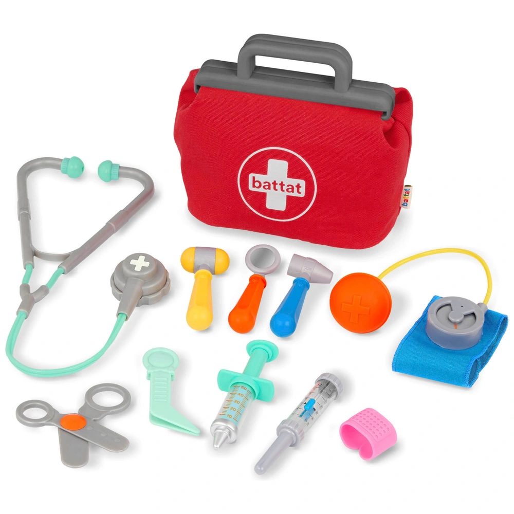 Battat Spielset Arzttasche mit Doktor-Zubehör rot Smyths - Main Image