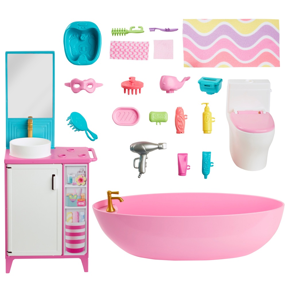 Barbie World Bubble Bath Time Playset | Smyths Toys UK