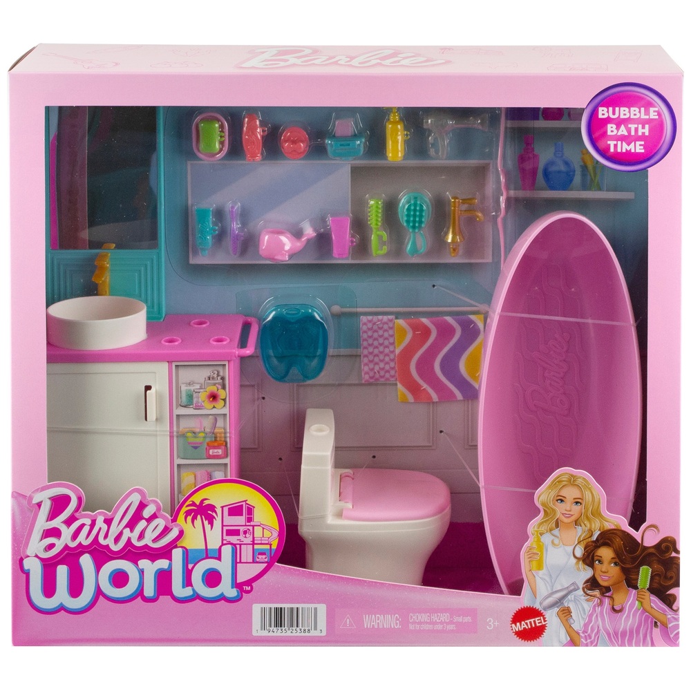 Barbie World Bubble Bath Time Playset | Smyths Toys UK