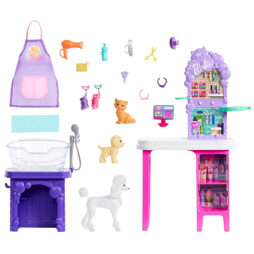Barbie World Pet Spa Playset Smyths Toys UK