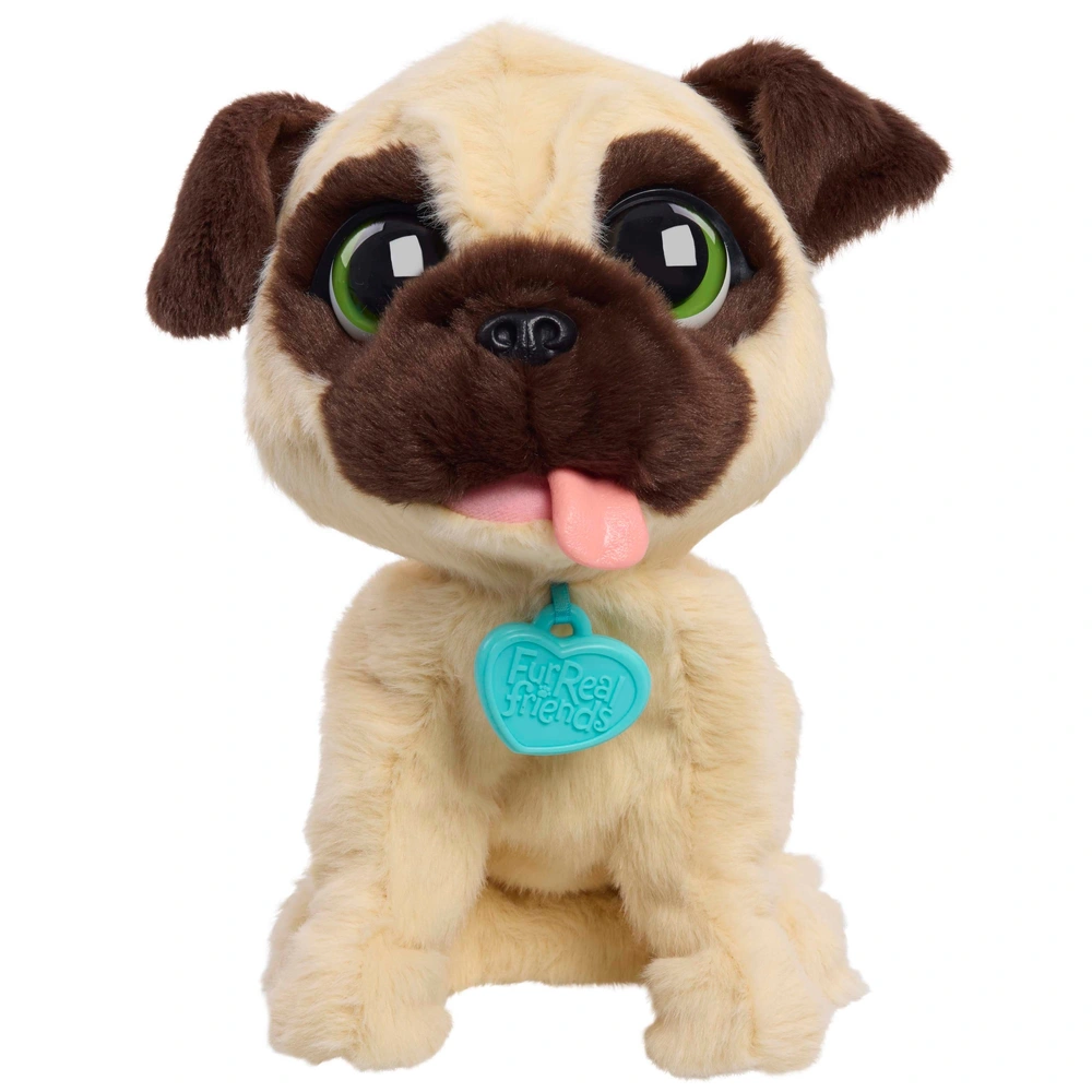 pupu♪ FurReal Plush Toy Interactive Pet JJ, My Jumpin' Pug | Smyths Toys UK