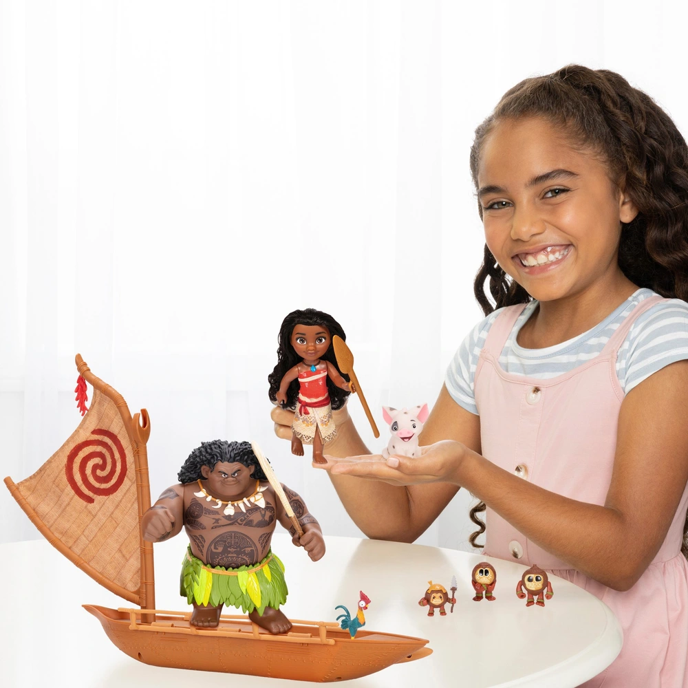 Disney Princesses Vaiana Coffret Figurines et Bateau Smyths